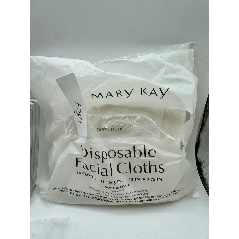 Mary Kay Consultant Supplies Bundle Clear‎ Tray Facial Cloths Mascara Wands